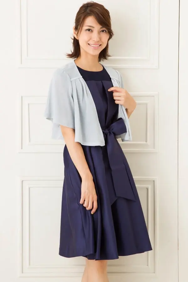 きりまる　新品　ローズティアラ　50 シャンタンボレロ　ネイビー Rose Tiara (Women/大きいサイズ) | 三越伊勢丹オンラインストア