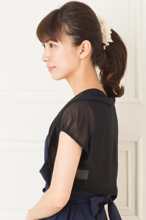 黒パフスリーブシフォンボレロ | Cx-1311 | 結婚式パーティーの