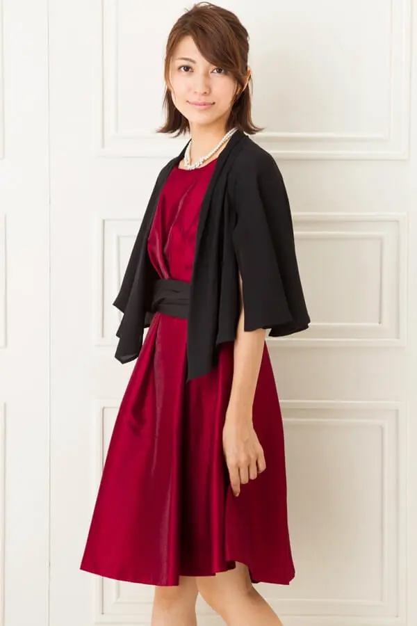 黒シフォン七分袖ボレロ | Dorrydoll | Cx-1315 | 結婚式パーティーの