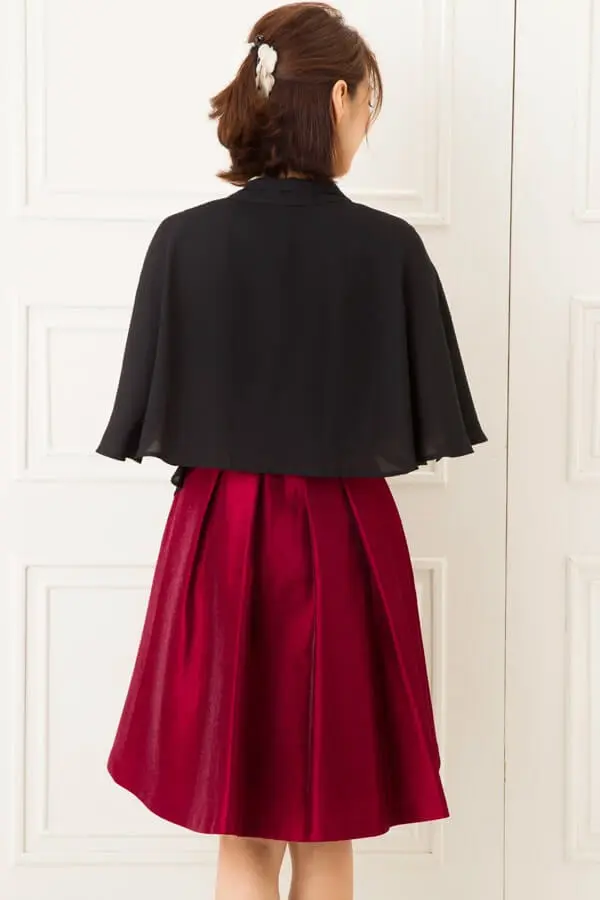 黒シフォン七分袖ボレロ | Dorrydoll | Cx-1315 | 結婚式パーティーの