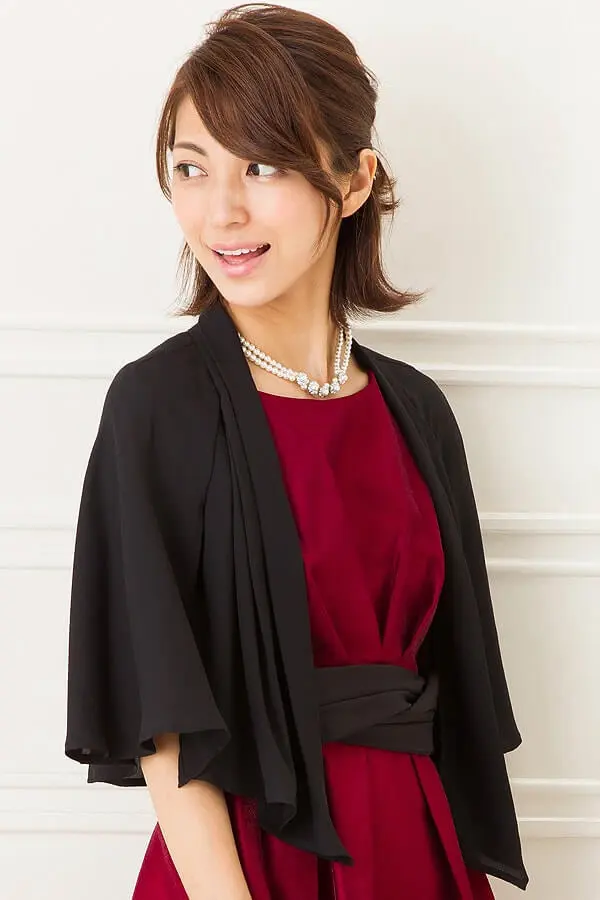 黒シフォン七分袖ボレロ | Dorrydoll | Cx-1315 | 結婚式パーティーの