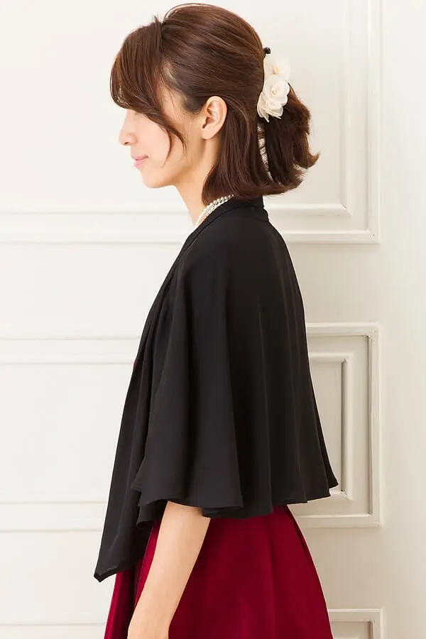 黒シフォン七分袖ボレロ | Dorrydoll | Cx-1315 | 結婚式パーティーの