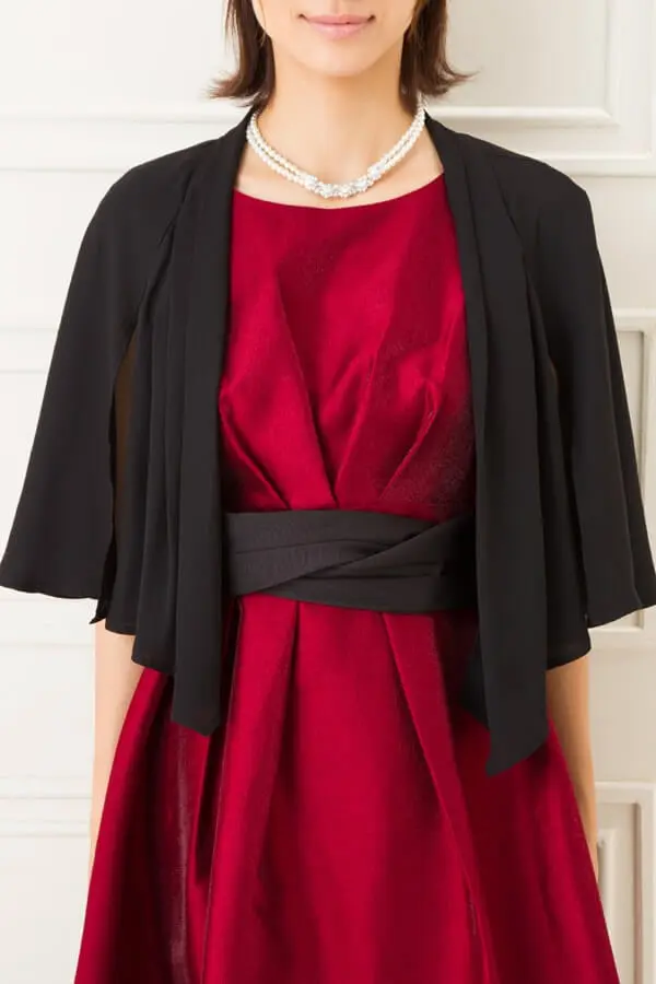 黒シフォン七分袖ボレロ | Dorrydoll | Cx-1315 | 結婚式パーティーの