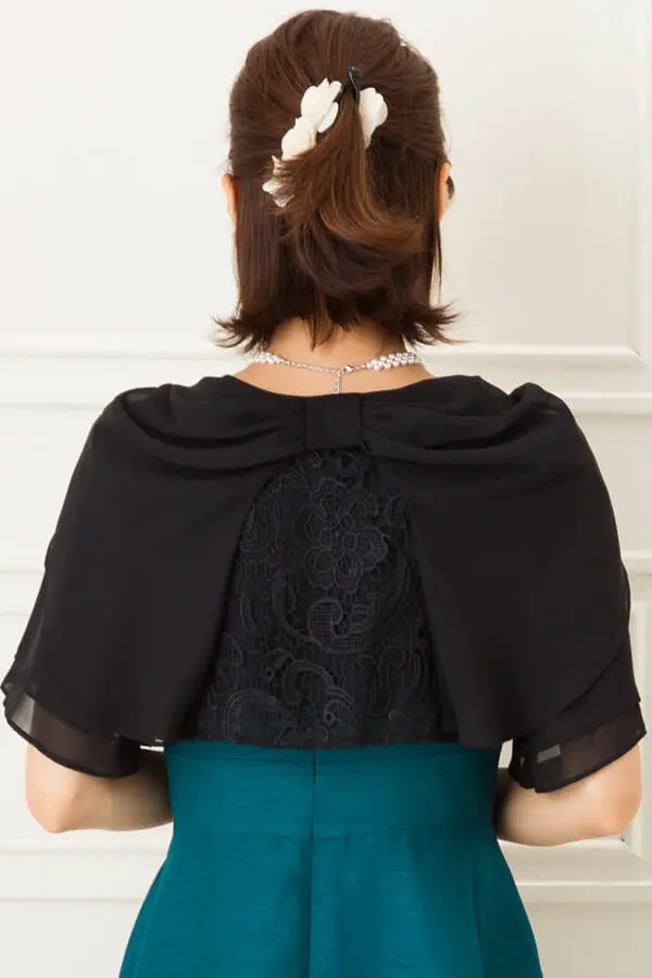 バレンチノ　黒　レースボレロ　　未使用品 セール】 レースボレロジャケット《2025spring catalog item