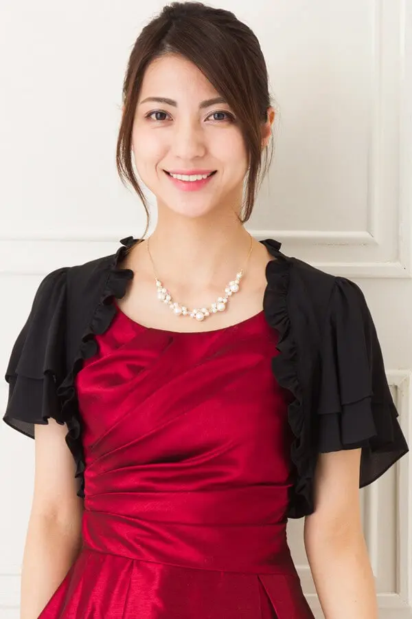 フリル付き黒シフォンボレロ | Preference | Cx-1340 | 結婚式