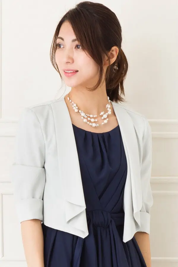 グレー半袖ジャケット