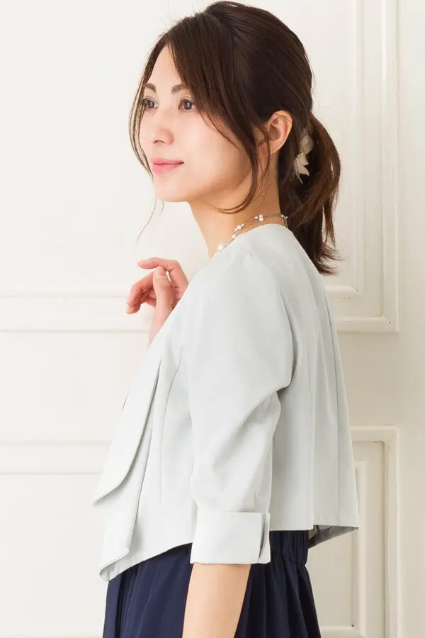 グレー半袖ジャケット