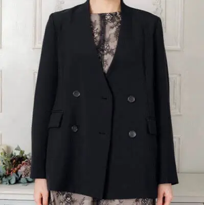 ベージュのダブルボタンジャケット | Dorrydoll | C-4038 | 結婚式