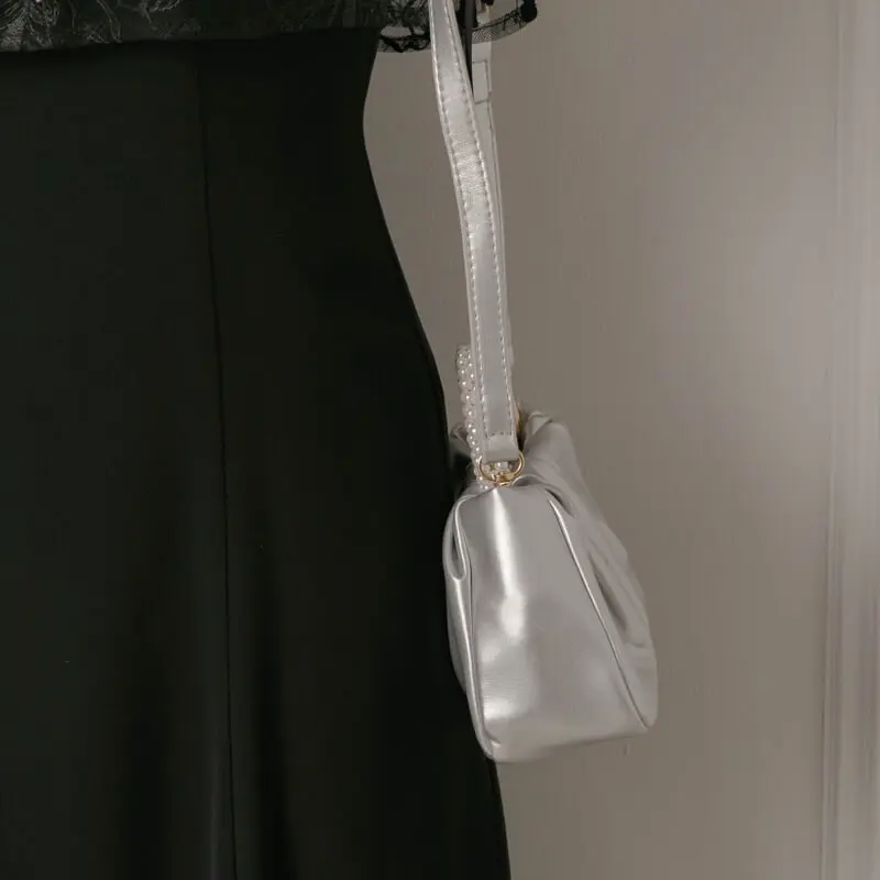 シルバーのパールハンドルバッグ | select shop | E-8093 | 結婚式