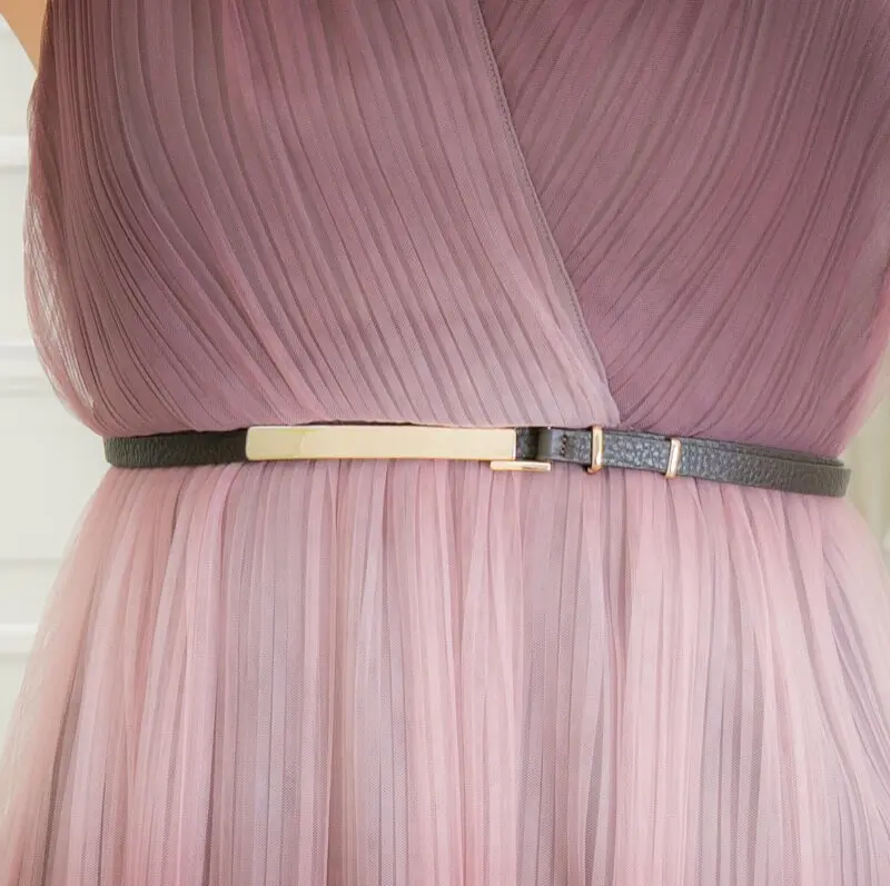 ダークラベンダーのハイネック5分袖総レースドレス | Dorrydoll | M