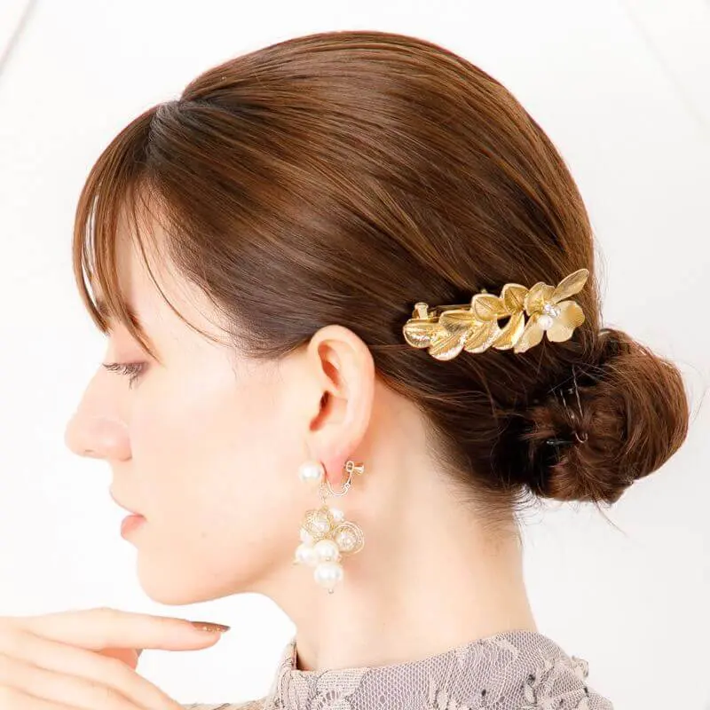 ゴールドのワイヤーボールイヤリング | プラシーボ | I-0051 | 結婚式