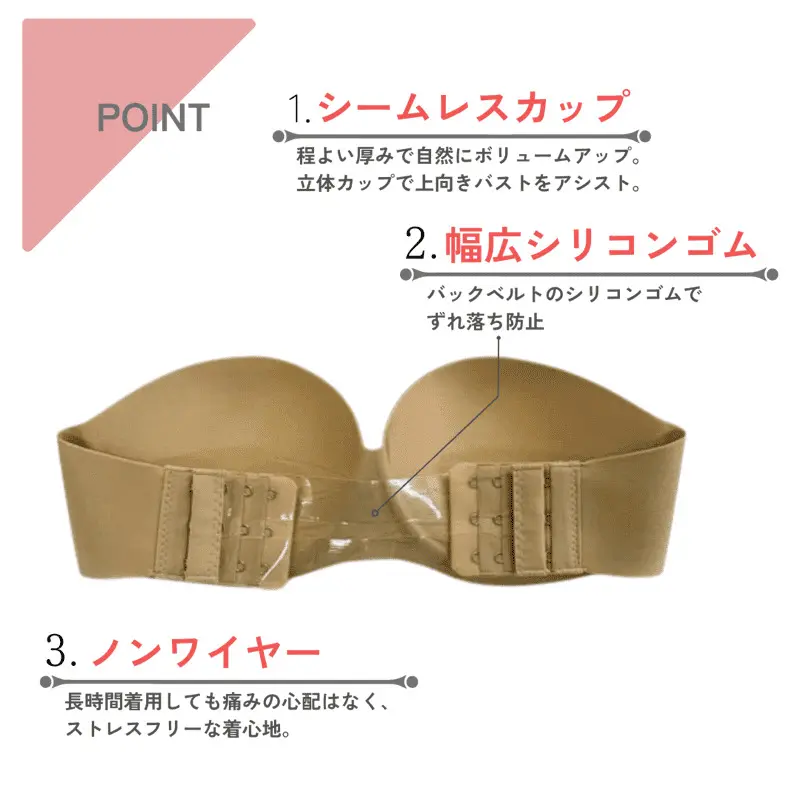 販売商品］ストラップレスノンワイヤーブラ|Dorry doll | Dorry doll