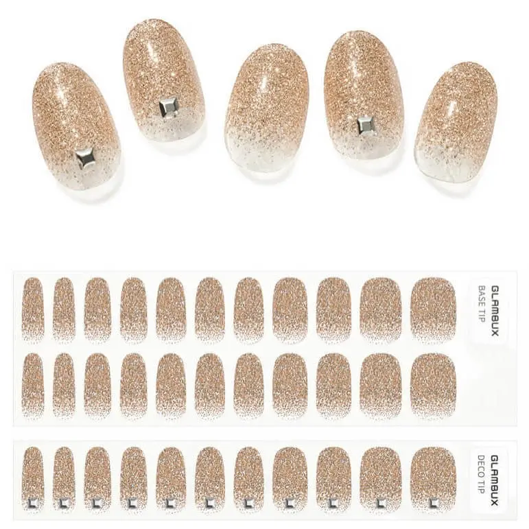 ジェルネイルシール　GLAMBUX　カラー【Rose Gold】