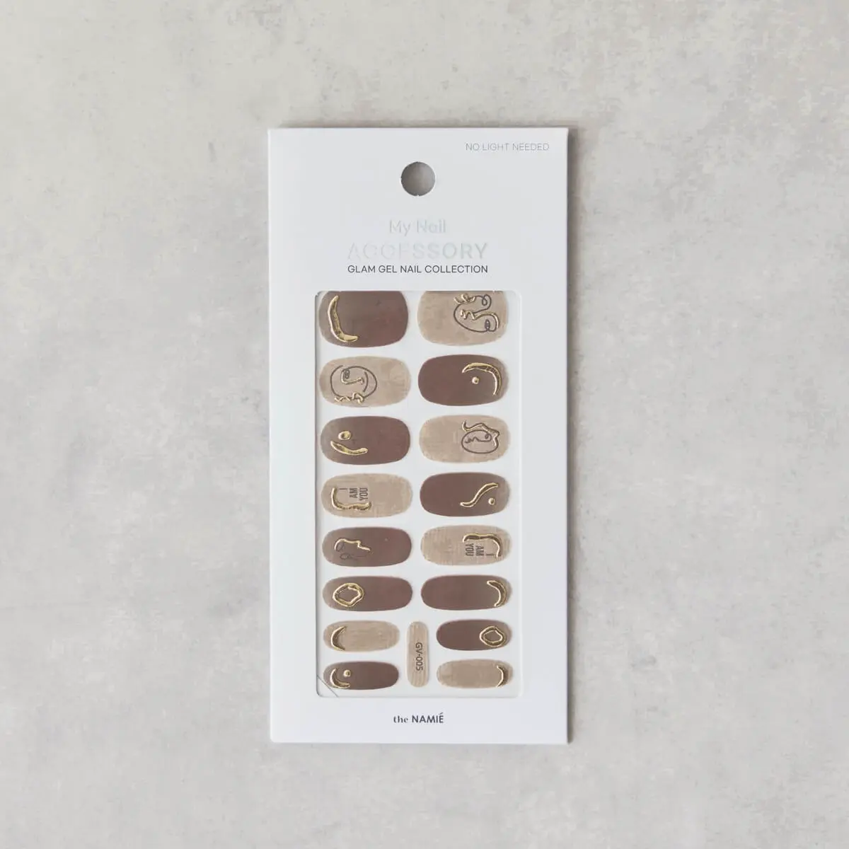 ネイルアートシール　アートブラウン