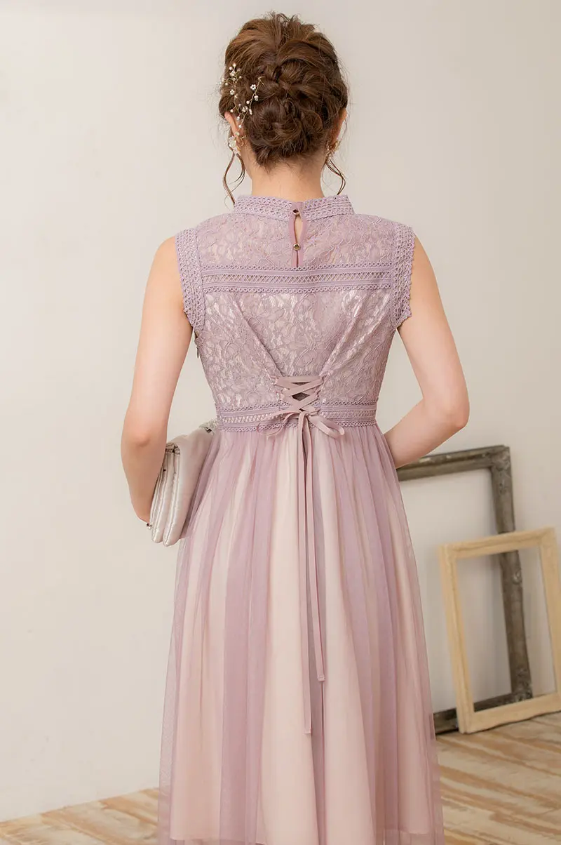 ピンク×ベージュのチュールスカートドレス | Dorry doll | S～M | 結婚 