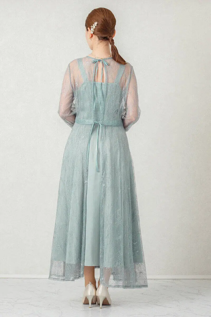 ライトカーキの2wayレースドレス | Dorrydoll | M | 結婚式