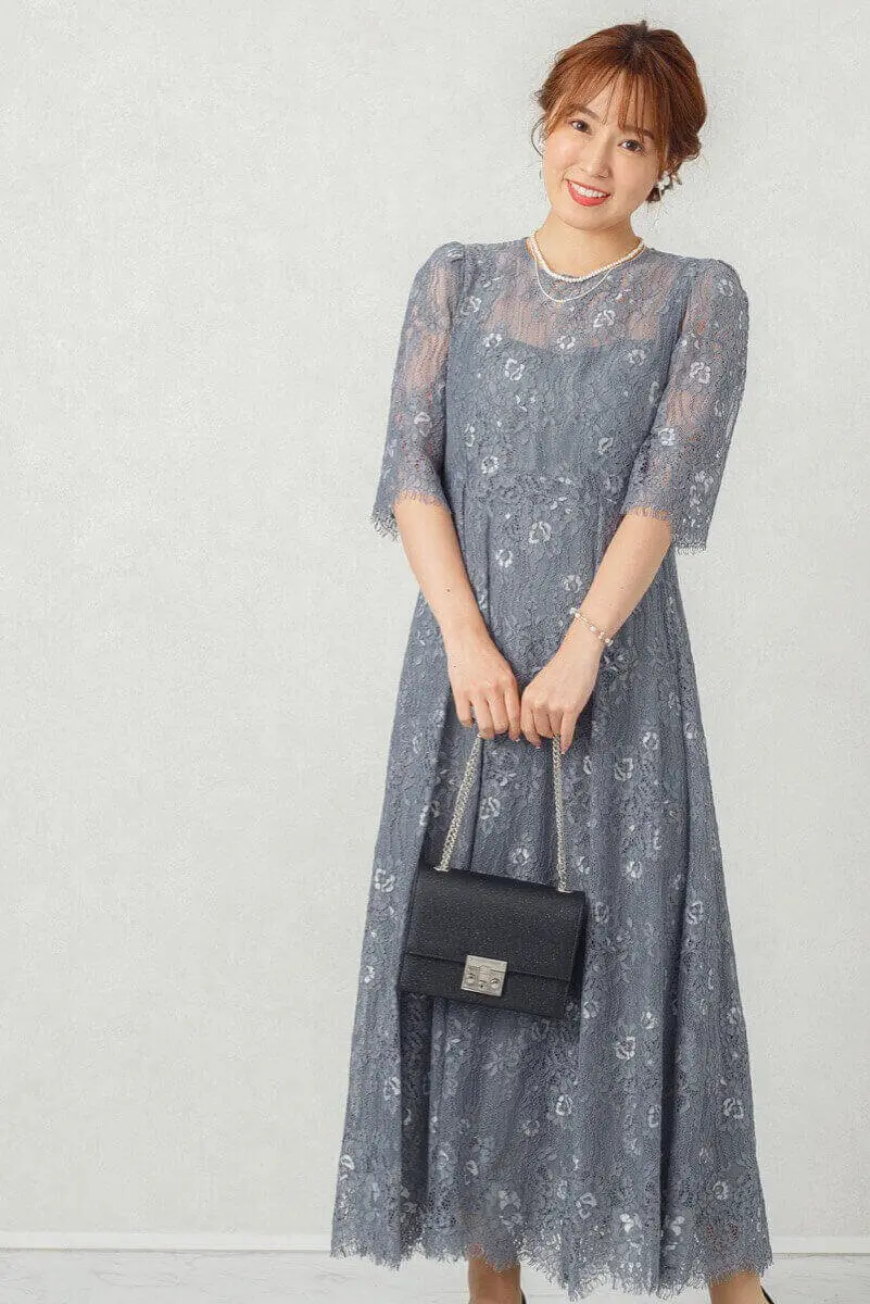 m*s様 ☀︎ロングドレス・シルバー　　M〜L 新品 カラードレス ロングドレス シルバー マーメイドドレス パーティー