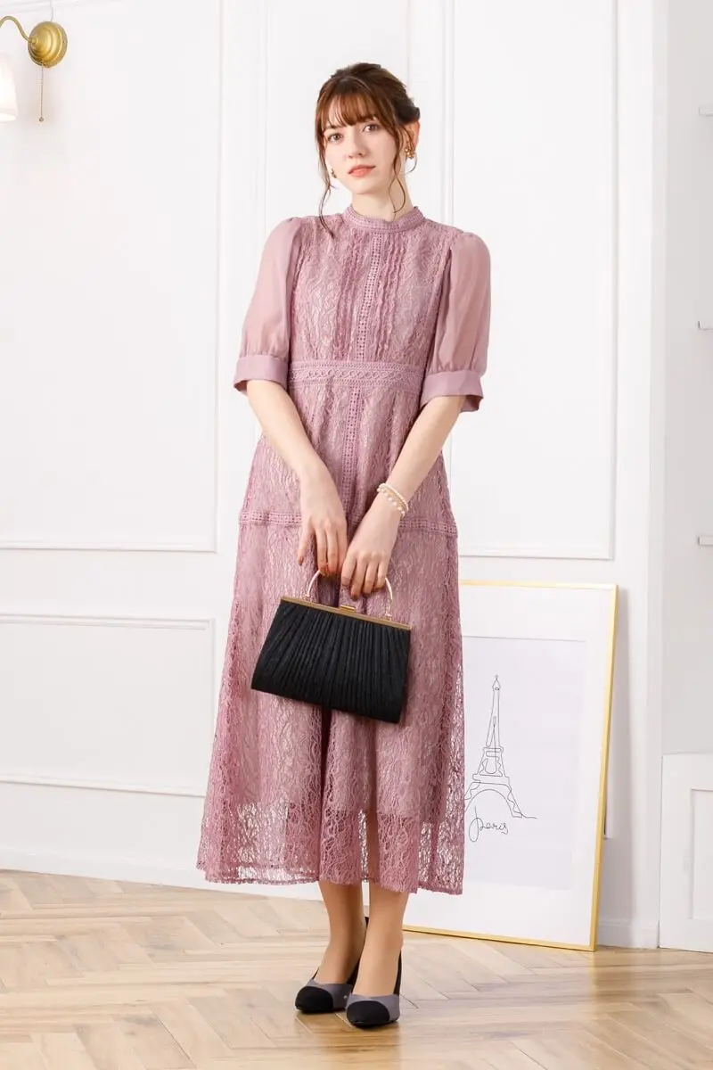 7☆新品☆ドリードール ヴィンテージレースドレス M スモークパープル