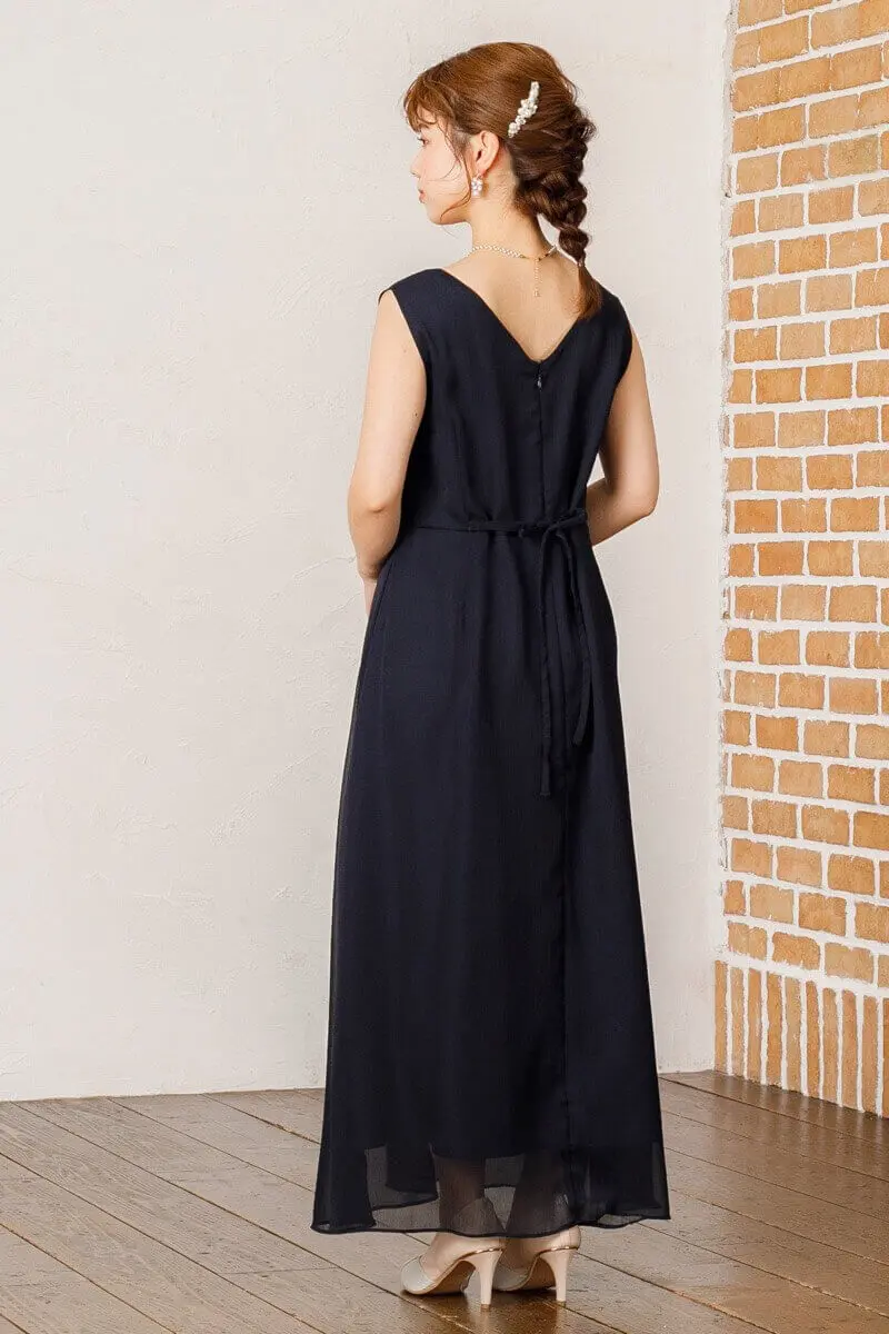ネイビーのレースボレロ付きドレス | placebo | S | 結婚式