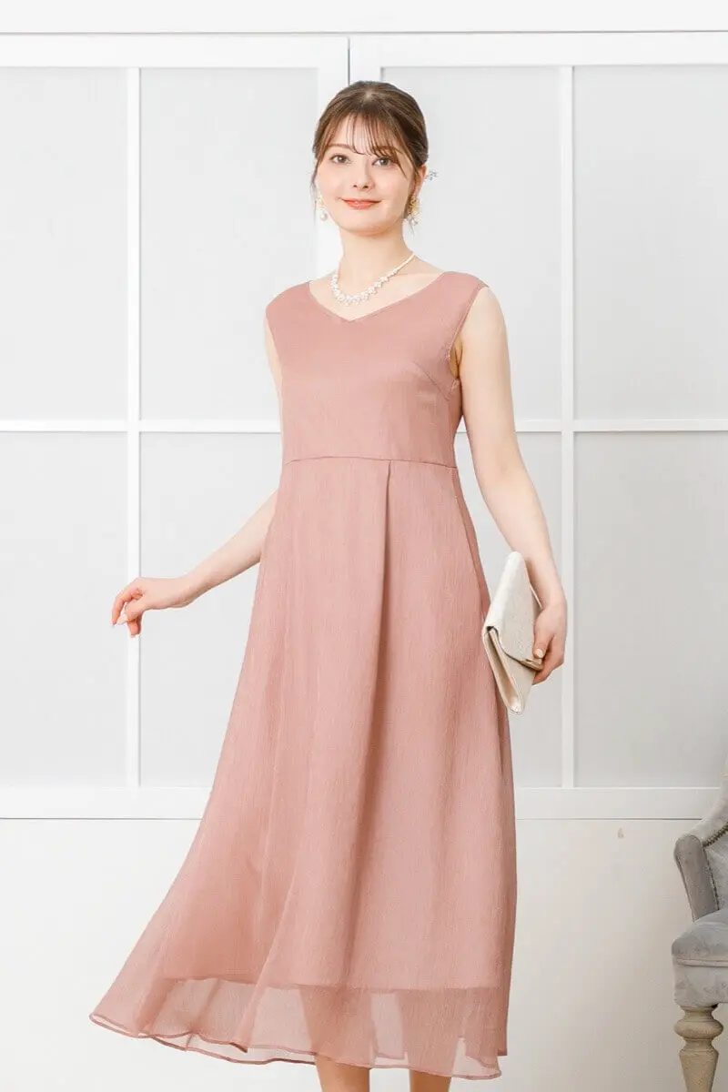 ダスティピンクのレースボレロ付きドレス | placebo | M | 結婚式