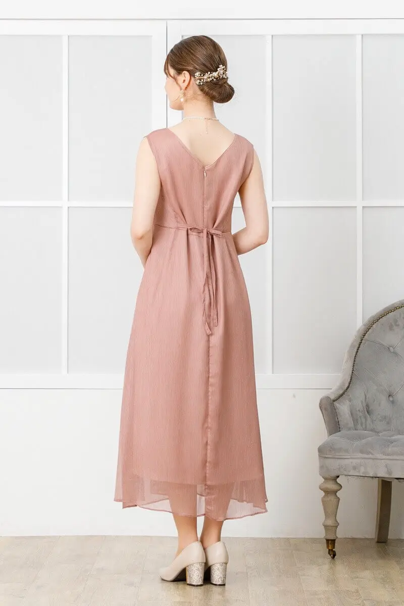 ダスティピンクのレースボレロ付きドレス | placebo | M | 結婚式