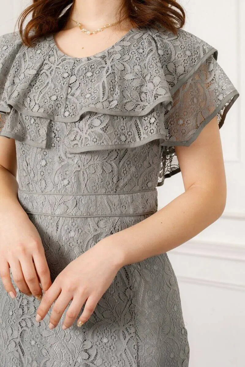 アンティークミントのフリルカラードレス | Dorry doll | M | 結婚式