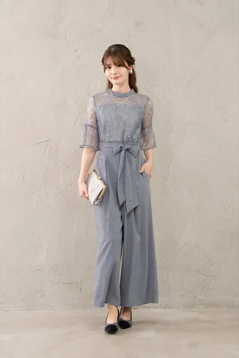 SELF PORTRAIT レース切替オールインワン