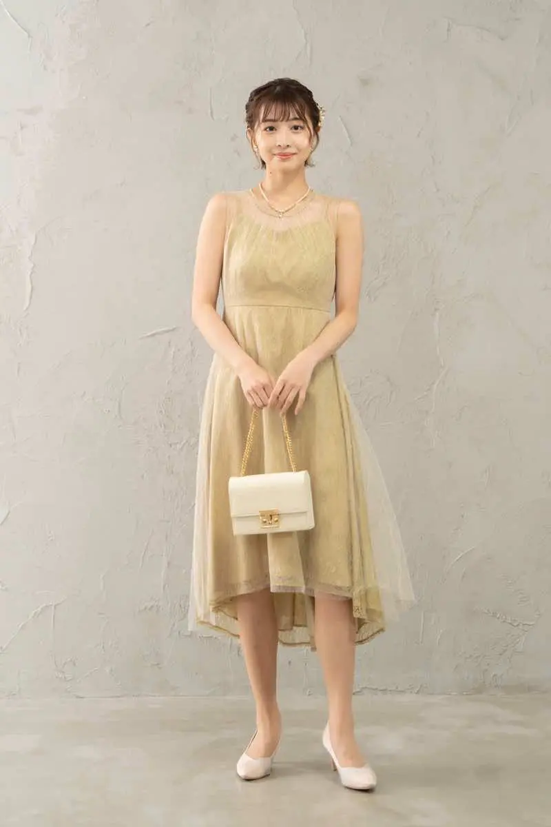 イエローのラメフィッシュテールドレス | Dorry doll | M | 結婚式