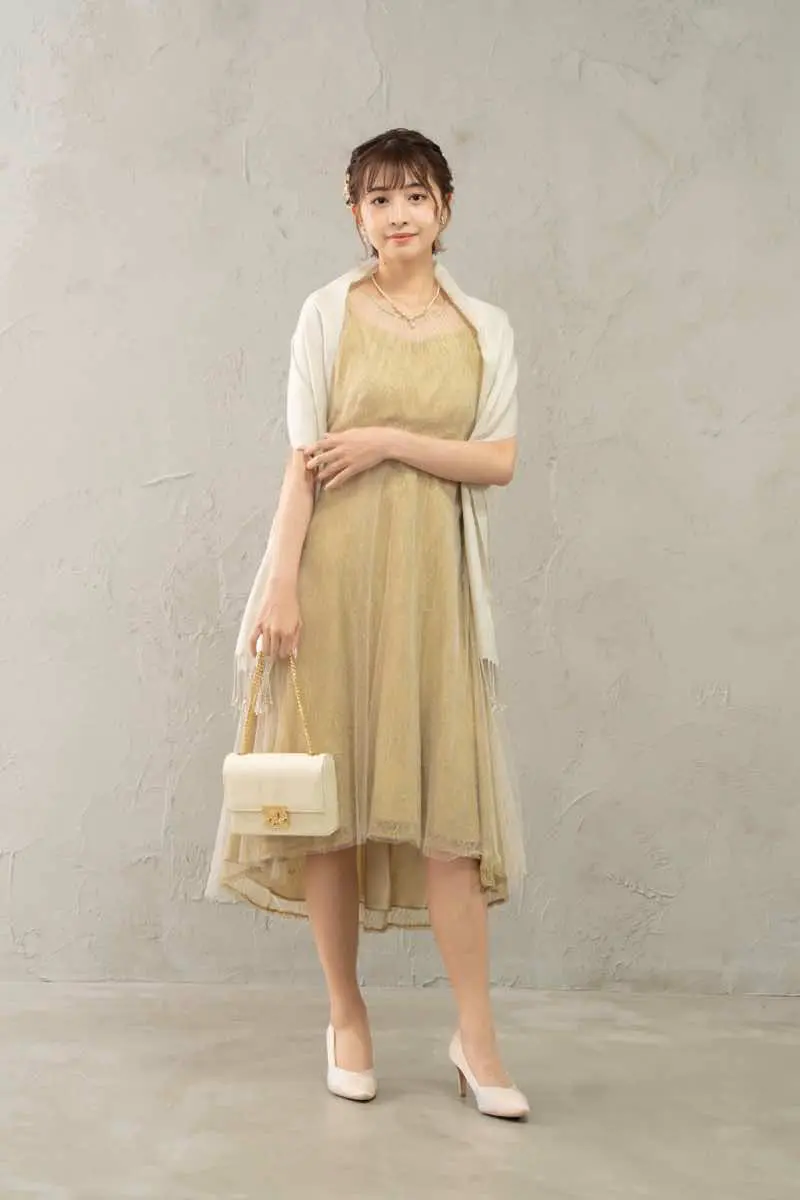 イエローのラメフィッシュテールドレス | Dorry doll | M | 結婚式