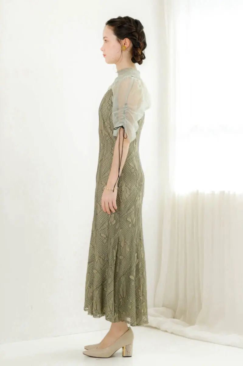 dorry_doll  グリーン レース ロングドレス dorry_doll グリーン レース ロングドレス