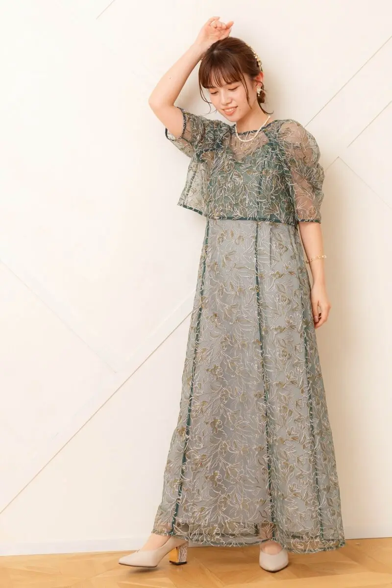 【美品】LE'RURE グリーン パンツドレス(Mサイズ) 美品】LE'RURE グリーン パンツドレス(Mサイズ) - メルカリ