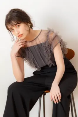 LADYフリルチュールコンビネゾン　結婚式　ドレス　オケージョン LADYフリルチュールコンビネゾン 結婚式 ドレス オケージョン