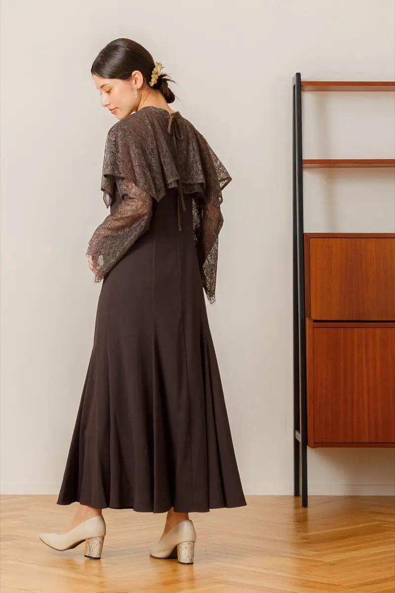 ANDRESD オケージョンドレス ブラウン ANDRESD オケージョンドレス ブラウン