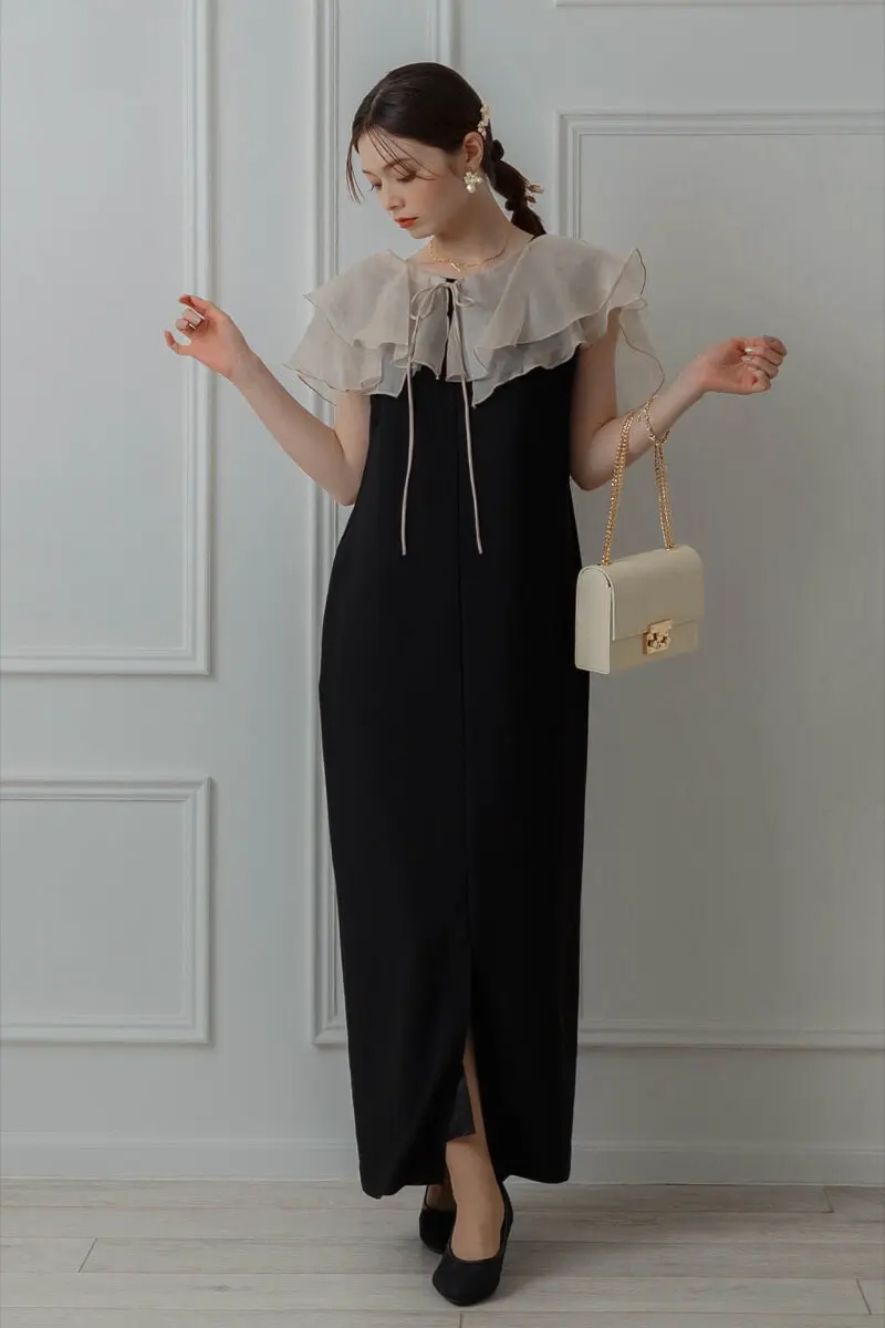 ANDRESD ドレス ベージュブラック