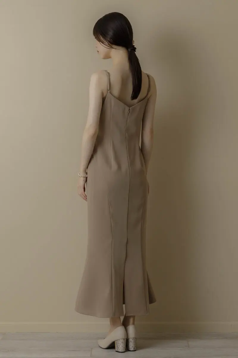 ベージュのチュールトップスセットドレス | ANDRESD | S | 結婚