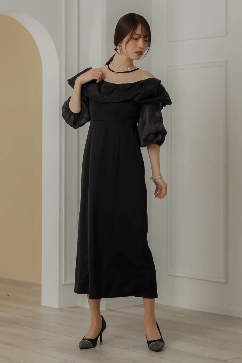 LE'RURE 2024SS オフショルダーバルーンドレス LE´RURE 2024SS オフショルダーバルーンドレス