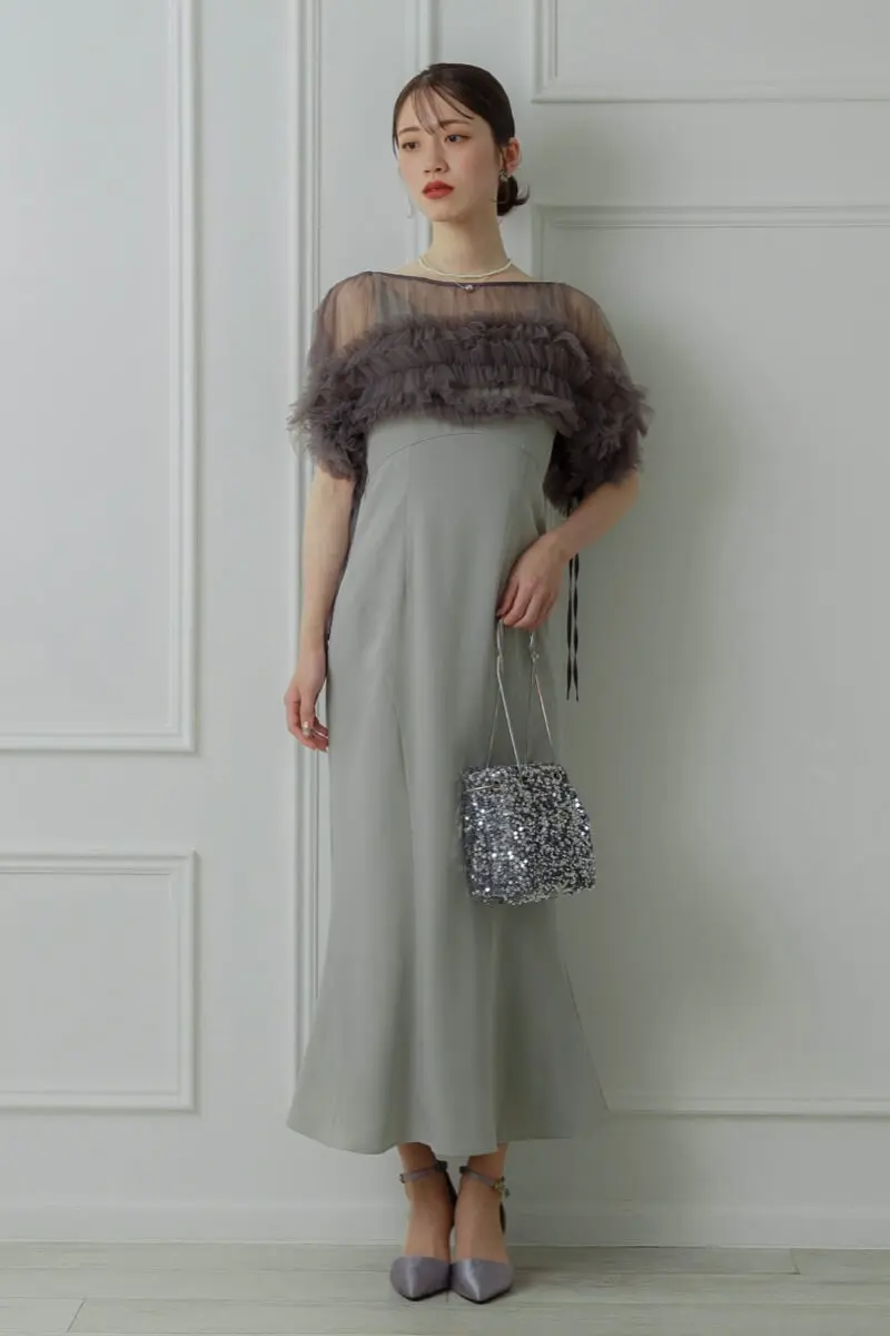 ANDRESED 2way チュールドレス DONOBAN ドレス 「ANDRESD」detached sleeve dress チュール