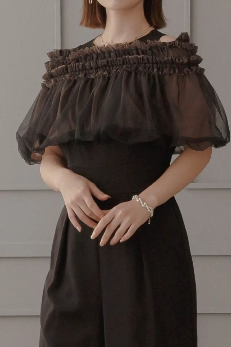 2★新品★訳あり★Dorry Doll 結婚式　パーティー　2次会パンツドレス 3 pieces ジャケット＆パンツ セットアップドレス（パンツドレス