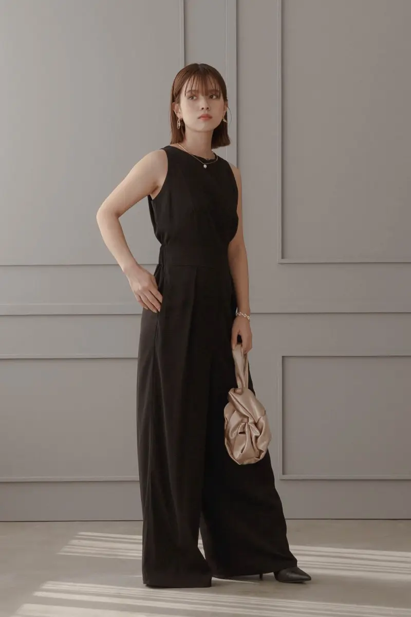 9★新品★ LE’RURE パンツドレス　結婚式　パーティー　ブラック　M ブラックのMulti wayトップスセットパンツドレス | LE' RURE | M