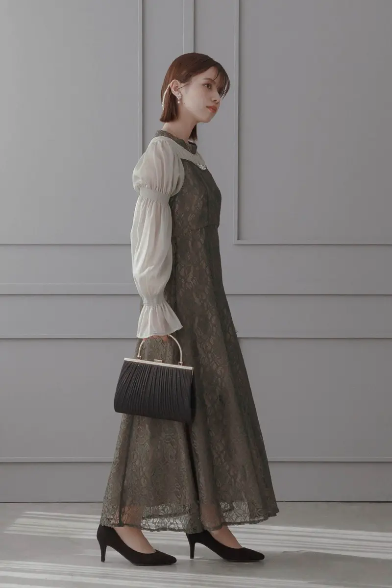 ☆【BAU by Bride And You】☆WAYNE シルクジャガードドレ.ス☆ ☆【BAU by Bride And You】☆WAYNE シルクジャガードドレ.ス☆