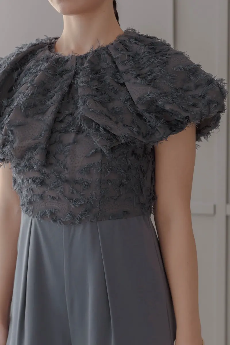 ブルーのフリンジカラーオールインワン | LE' RURE | M | 結婚式