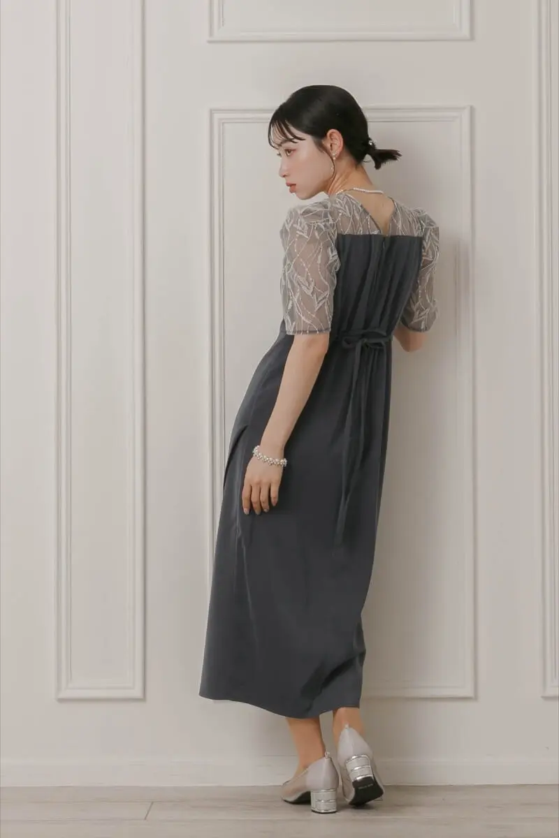 【関税込】DVF★主役級 Violla フローラル ラップドレス IRMA/イルマ】 立体フラワー刺繍/ ベア/ 2way/ テールカット