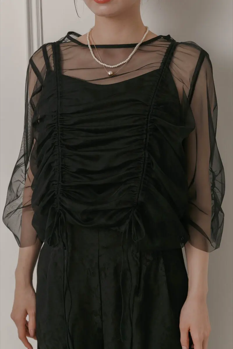 9★新品★ LE’RURE パンツドレス　結婚式　パーティー　ブラック　M ブラックの3ピースセットパンツドレス | LE' RURE | M | 結婚式