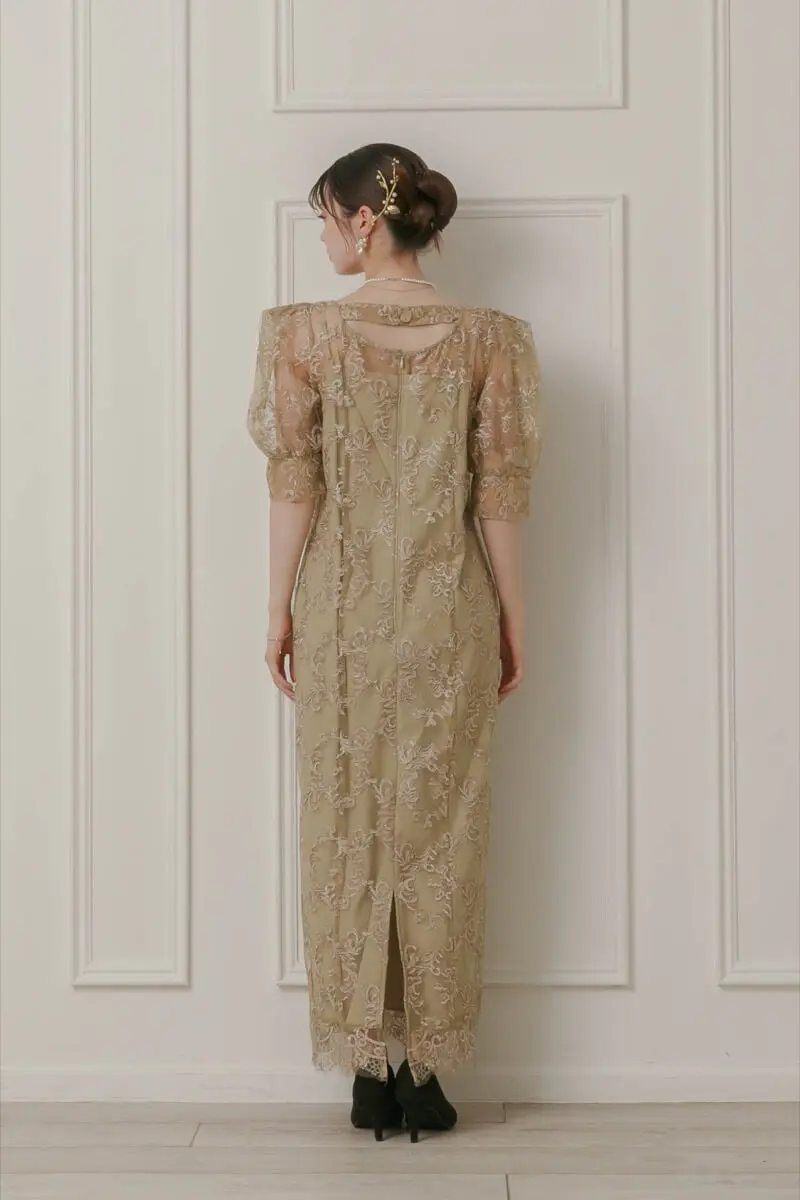 LE’RURE　Kiarakira check onepiece　ベージュ・S LE'RURE ドレス Kirakira check onepiece : ZOZOTOWN Yahoo!店 - 通販