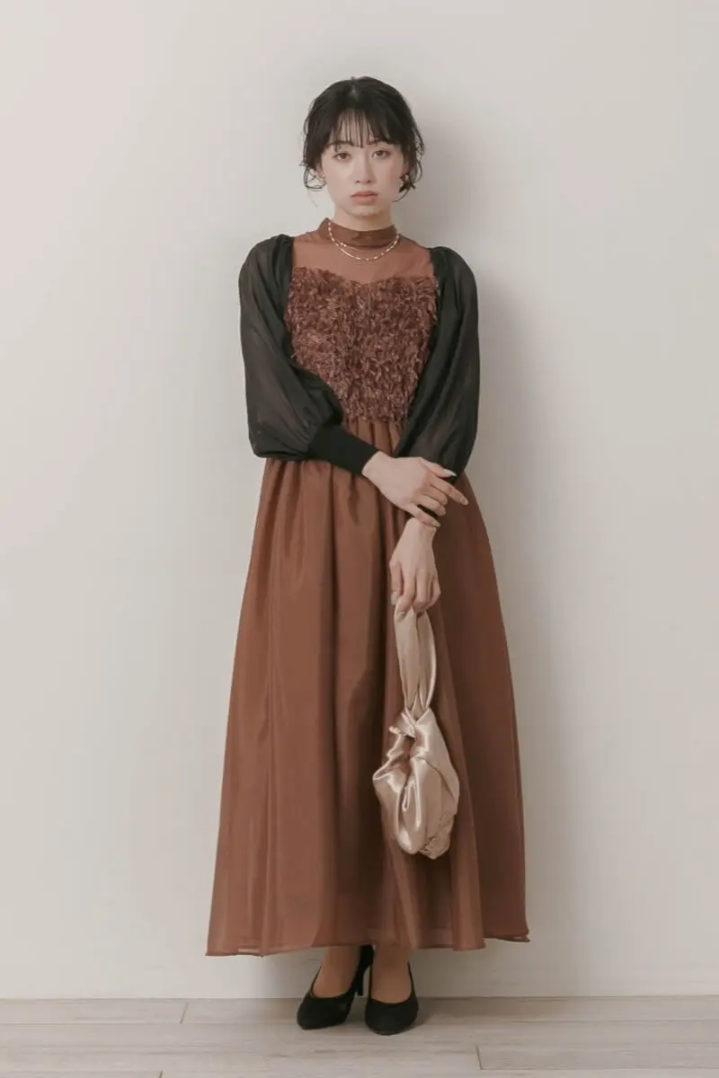 ブラウンのフリンジフェアリードレス | Dorrydoll | M | 結婚式