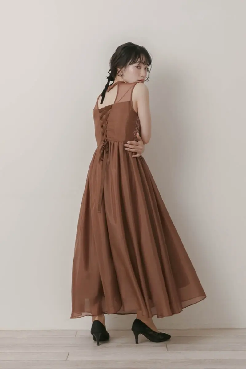 ブラウンのフリンジフェアリードレス | Dorrydoll | M | 結婚式