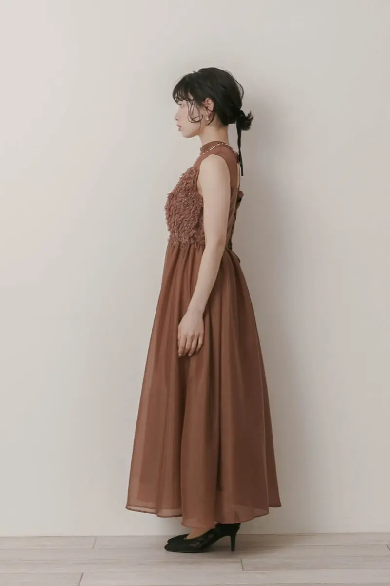 ブラウンのフリンジフェアリードレス | Dorrydoll | M | 結婚式