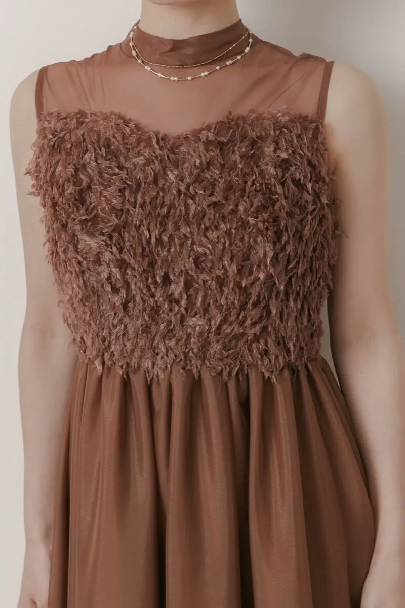 ブラウンのフリンジフェアリードレス | Dorrydoll | M | 結婚式