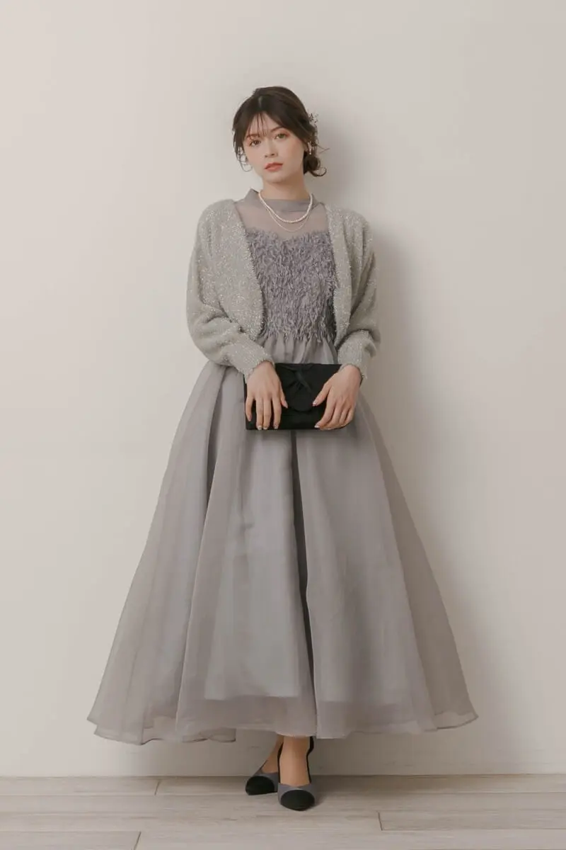 グレーのフリンジフェアリードレス | Dorry doll | M | 結婚式