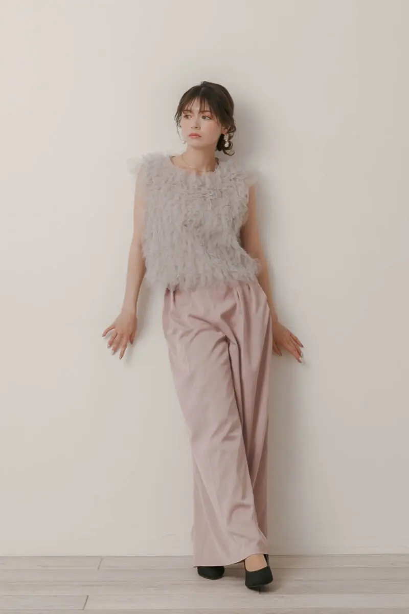 ピンクのチュールトップスセットパンツドレス | Dorry doll | M | 結婚